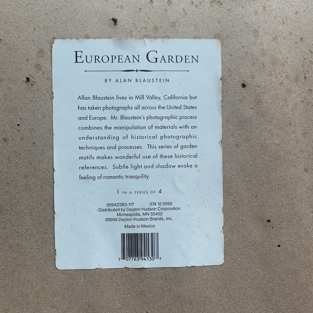 Framed Picture Orto Botanico Romantic Gardens in Siena Italy by Allan Blaustein - Picture 7 of 10